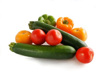 Fototapeta na wymiar various multicolor vegetables for salad or cooking meals
