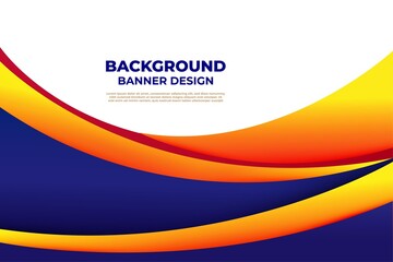 elegant banner wave design for your project design
