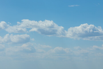 The Sky Is Blue With Lush Clouds Summer Spring Autumn Winter 