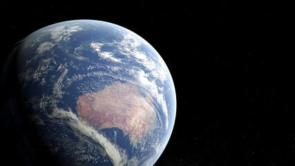 Earth from space australia