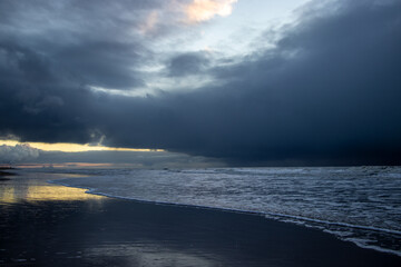 sea, sky, ocean, beach, water, sunset, clouds, sun, nature, landscape, waves, sunrise, coast, blue, dusk, storm, winter, cloud, light, ice, horizon, dark, wave, coastline, travel