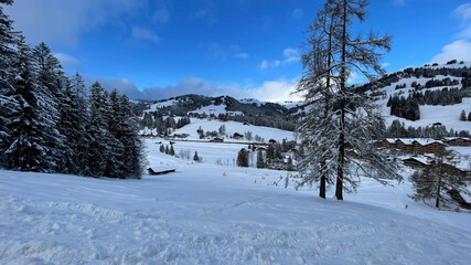 ski resort in the mountains