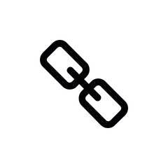 Links icon vector set. Chain sign set collection icon.