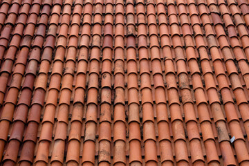 red tiles rooftop
