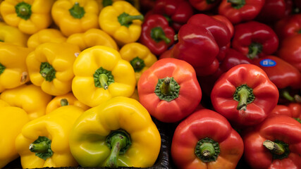 red and yellow peppers