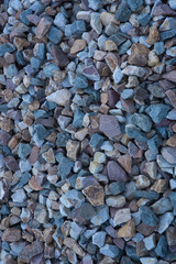 Natural stone. Colorful pebbles on the beach