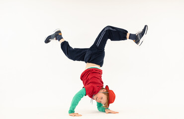 boy in difficult breakdance position, special boy, crazy kid, super kid, hip hop dancer, boy in...