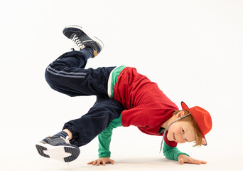 boy in difficult breakdance position, special boy, crazy kid, super kid, hip hop dancer, boy in...