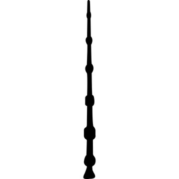 Magic Wands Silhouette Vector