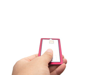 the hand of a credit card holder