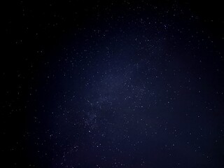 Fototapeta na wymiar Starry night with faint milkyway