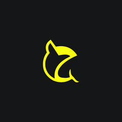 logo shark animal sea ocean wild fish templet vector icon 