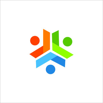 logo social team family comunity economy bisnees 