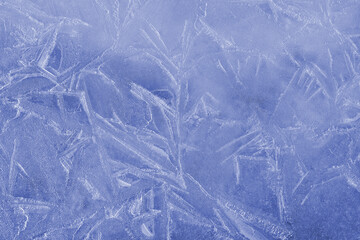 Obraz premium Natural background of ice. Tinted photo.