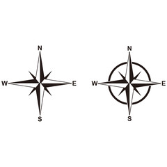 compass icon set vector illustration sign