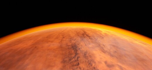 planet in space © William