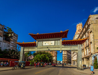 Chinatown in Havana Cuba