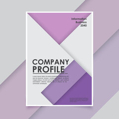 Obraz na płótnie Canvas Modern business background brochure template minimals