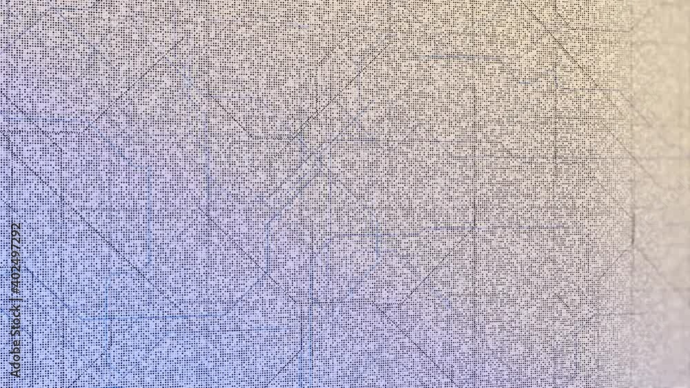 Poster digital interface with white lines and dots, seamless loop. animation. beautiful white background wi