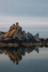 Sodol park sea and rock in Gangneung, Korea