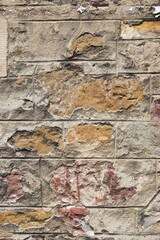 Vertical stone wall abstract architectural background texture