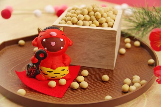 豆まき 鬼退治のイメージ