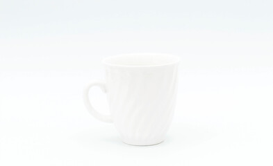 White coffee mug isolated on white background