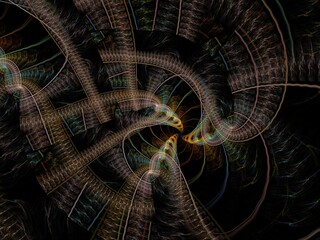 Imaginatory fractal background Image