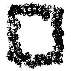 Ink vector brush stroke frame. Vector illustration. Grunge texture.