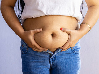 belly fat - woman