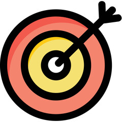 Opportunity and Goal vector illustration by dartboard game icon