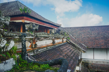 Abandoned hotel on Bali island in Indonesia