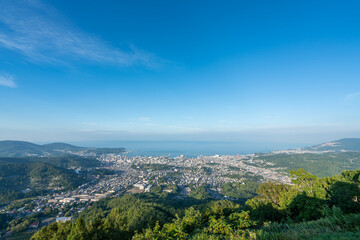 小樽天狗山から見る小樽市街の風景