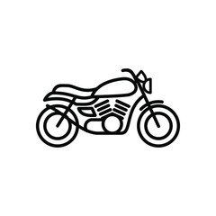 Obraz na płótnie Canvas icon motorcycle on white background