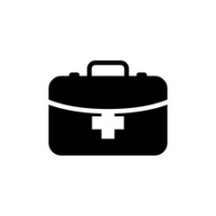 First aid kit icon design template vector isolated illustration
