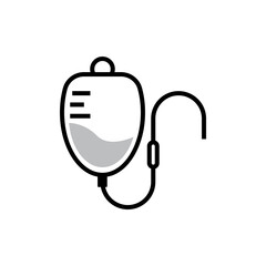 Infusion icon design template vector isolated illustration