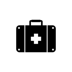 First aid kit icon design template vector isolated illustration