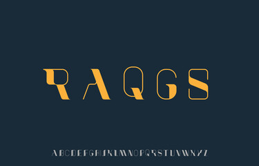 vector illustration of alphabet font family © Vikas