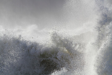 Sea wave splash