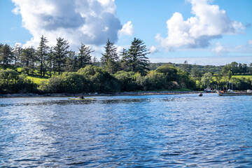 The landscape at the pier in Bruckless in County Donegal - Ireland.
