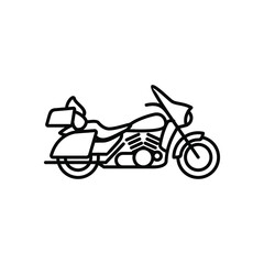 Fototapeta na wymiar motorcycle icon type touring