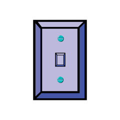 vector illustration of white socket isolated on a white background in EPS10