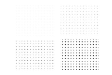 squares of  black dots