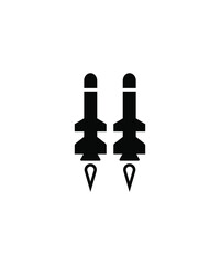 missile icon,vector best flat icon.