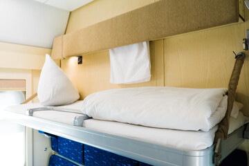 Interior of a modern long-distance train