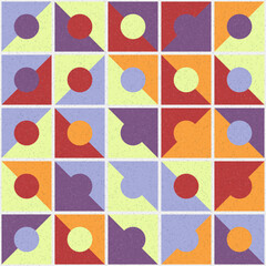 Abstract Geometric Pattern generative computational art illustration