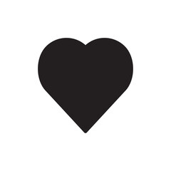 love Icon. flat solid style vector illustration. filled pictogram isolated sign symbol