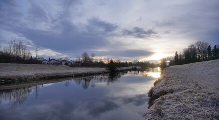 Die Mangfall bei Bruckmühl Neujahr 2021