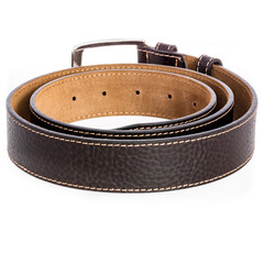 Man belt on a white background 