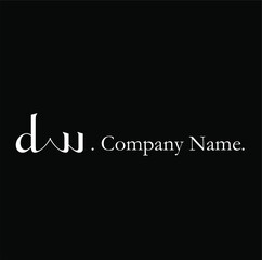 D U DU Initial handwriting or handwritten logo for identity